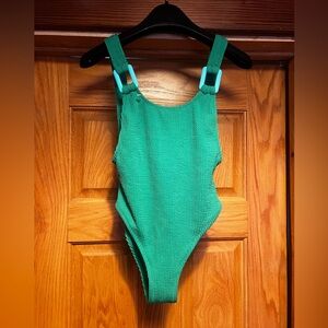 AERIE NWOT Green One Piece Swimsuit Bathing Suit Size XXS